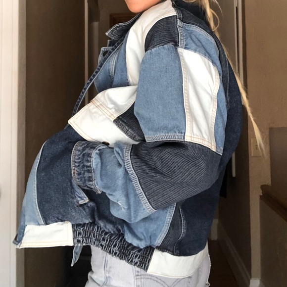 Free People Jackets & Blazers - Free People patchwork denim jacket